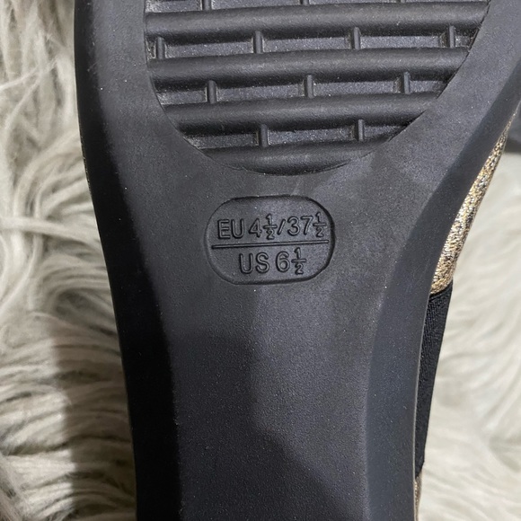 THE FLEXX METALLIC LEATHER BALLET FLATS 6.5 - Picture 5 of 10